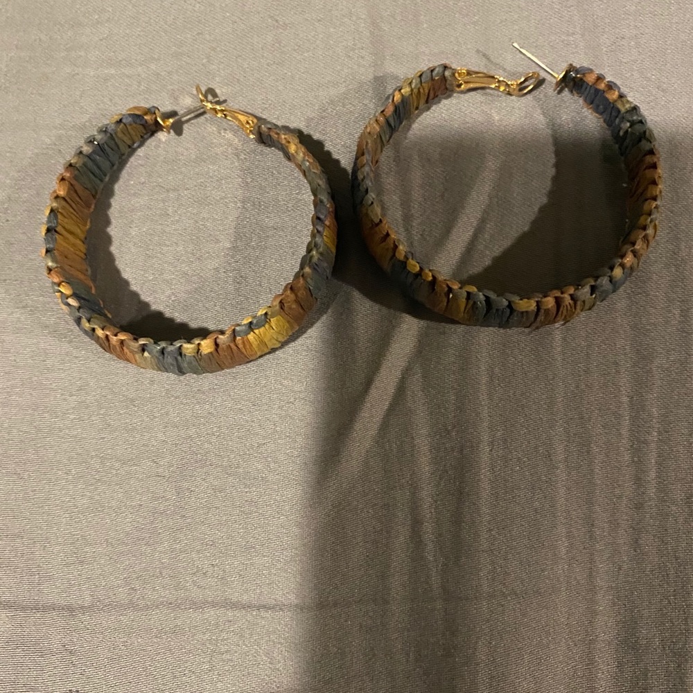 Earth Tone Multi Color Hoops